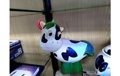 DECORATION Vache cornes rouges