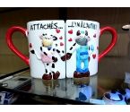 TASSE A CAFE Vaches arrachés ....l'un a l'autre