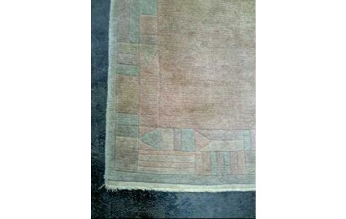 TAPIS ROSE VERT GRIS