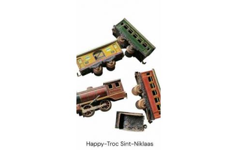 JOUET ANCIEN, , TRAINS FER BLANC