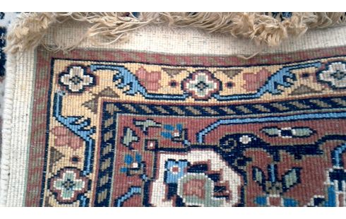 TEPPICH HANDGEKNÖPFT BEIGE BRAUN