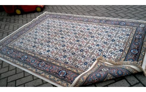 TEPPICH HANDGEKNÖPFT BEIGE BRAUN