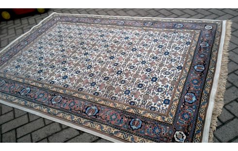 TEPPICH HANDGEKNÖPFT BEIGE BRAUN