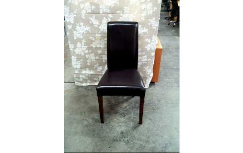 ESSZIMMERSTUHL POLSTER LEDEROPT. DUNKELBRAUN