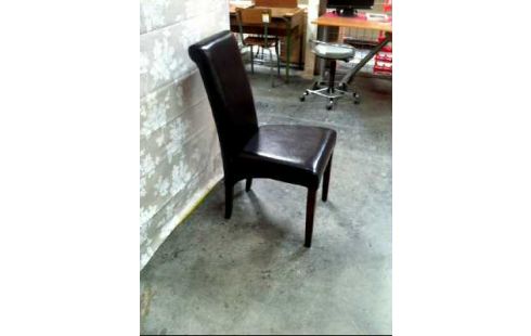 ESSZIMMERSTUHL POLSTER LEDEROPT. DUNKELBRAUN