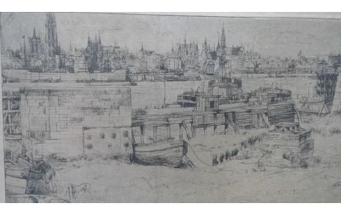 GRAVURE L'ESCAUT  BRUXELLES??