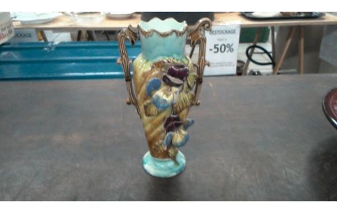 VASE BARBOTINE 19 ÈME EN L'ETAT