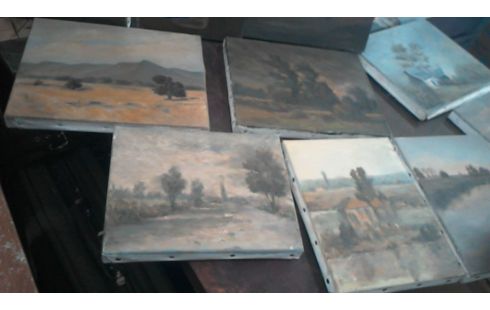 HUILE SUR TOILE  L' UNE