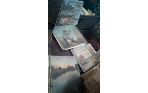 HUILE SUR TOILE  L' UNE