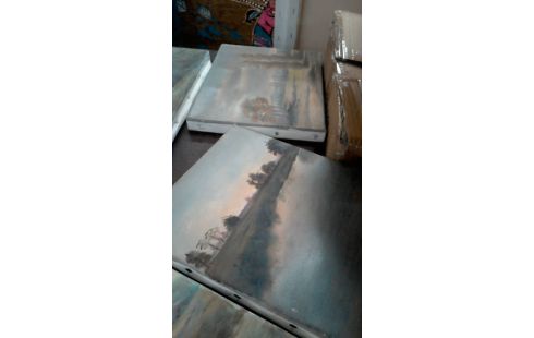 HUILE SUR TOILE  L' UNE