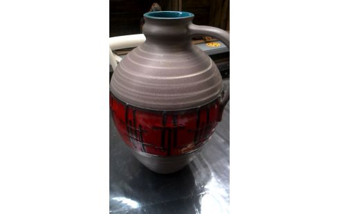 AIGUIERE VINTAGE BRUN GRIS MET ROUGE