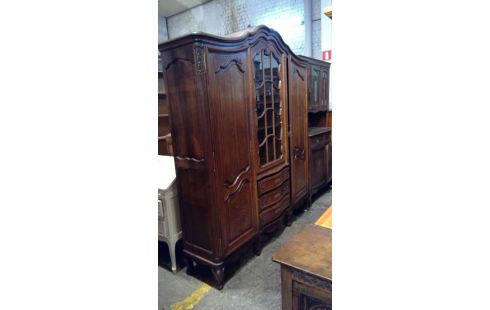 GARDE ROBES ANCIENNE CHENE SCULPTE