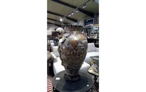 VASE JAPONAIS 1 MÉTRE DE HAUT 19 EME