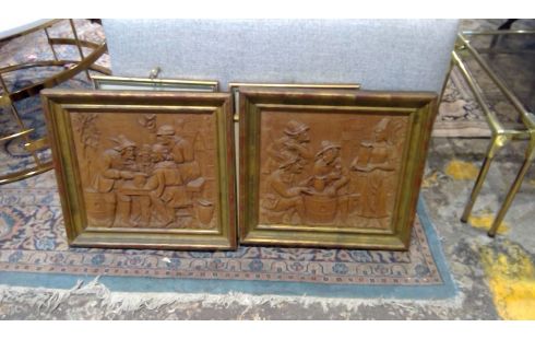 PAIRE DE PANNEAUX BOIS
