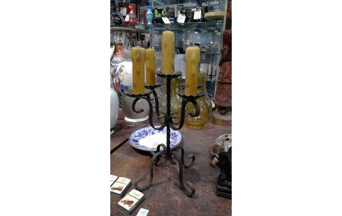 CANDELERO HIERRO FORJA