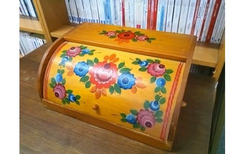 HUCHE A PAIN MOTIF FLEURS