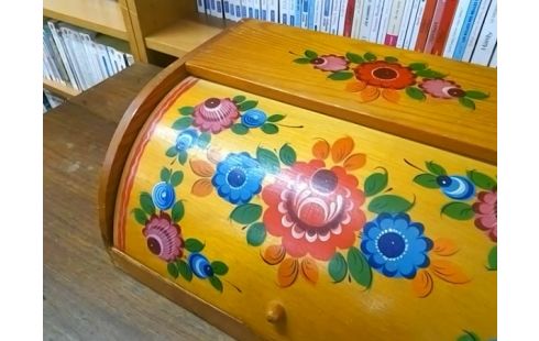 HUCHE A PAIN MOTIF FLEURS