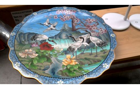 BORD CLOISONNE OOSTERS KOPER EMAIL