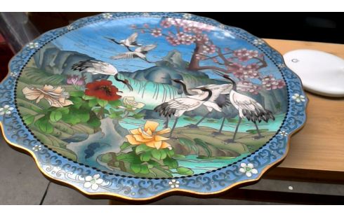 BORD CLOISONNE OOSTERS KOPER EMAIL