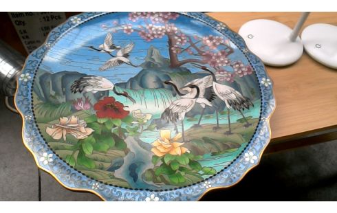 BORD CLOISONNE OOSTERS KOPER EMAIL