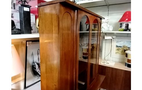 BIBLIOTHEQUE VITREE SCANDINAVE VINTAGE