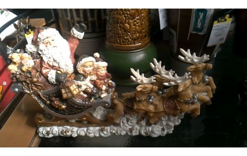 DECO-OBJECT SLEE KERSTMAN KUNSTSTOF