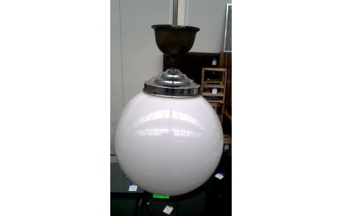 SUSPENSION, , OPALINE BOMBE VINTAGE