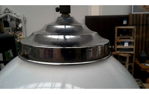 SUSPENSION, , OPALINE BOMBE VINTAGE