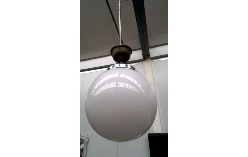 SUSPENSION, , OPALINE BOMBE VINTAGE