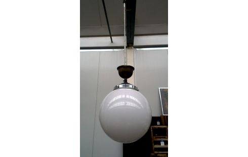 SUSPENSION, , OPALINE BOMBE VINTAGE