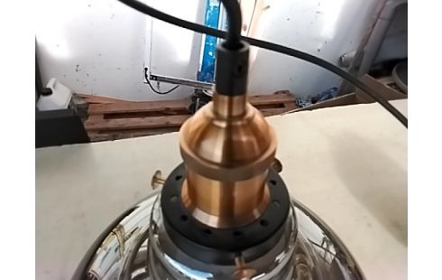 SUSPENSION VERRE EFFET METAL