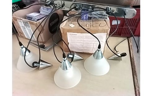 MONTE ET BAISSE 3 GLOBES GIVRÉS