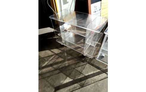 MEUBLE TV PLEXIGLASS