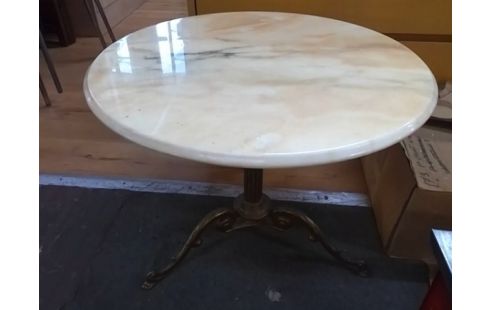 TABLE D'APPOINT PLATEAU MARBRE