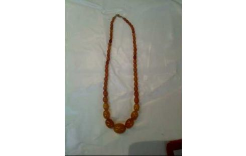 KETTE BERNSTEIN PERLEN BUTTERSCOTCH