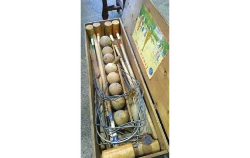 JEU DE CROQUET BOIS