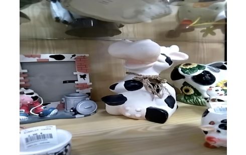 DECORATION Vache assise