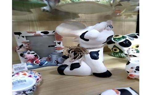 DECORATION Vache assise