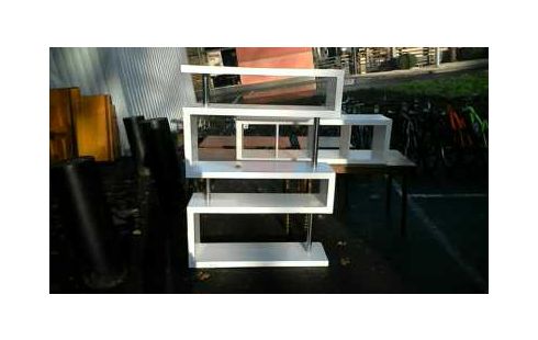 BIBLIOTHEQUE LAQUEE BLANCHE