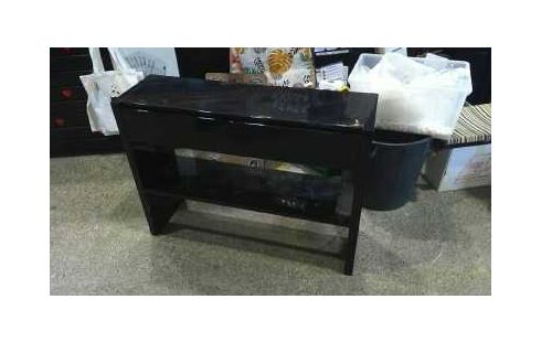 MEUBLE TELE NOIR 2 TIROIRS