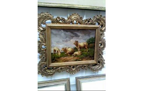 ÖLGEMÄLDE LANDSCH. SCHAFEN <MEHRINA>