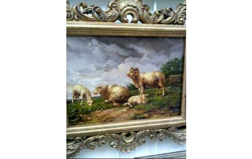 ÖLGEMÄLDE LANDSCH. SCHAFEN <MEHRINA>
