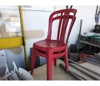 CHAISE PLASTIQUE ROUGE