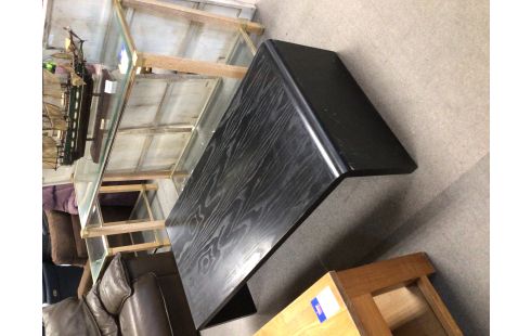 TABLE BASSE NOIR ARRONDIE