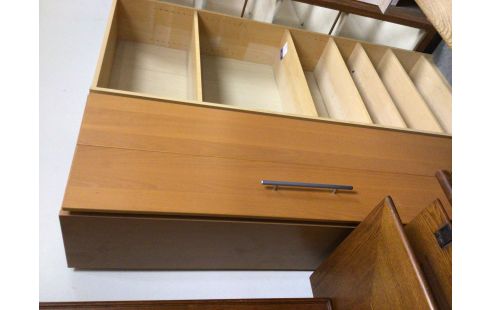 COLONNE 1 PORTE COULEUR HETRE FONCE