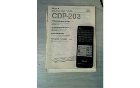 CD SPIELER SONY CDP - 203 +FERNBEDIENUNG