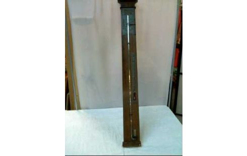 BAROMETER HOLZ VINTAGE +THERMOMETER