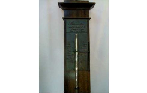 BAROMETER HOLZ VINTAGE +THERMOMETER