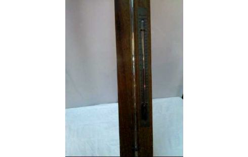 BAROMETER HOLZ VINTAGE +THERMOMETER