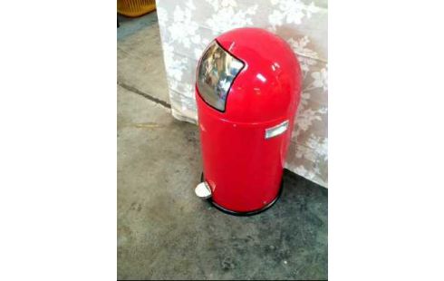 STANDMÜLLEIMER <WELCO> 50L ROT M. FUßPEDAL